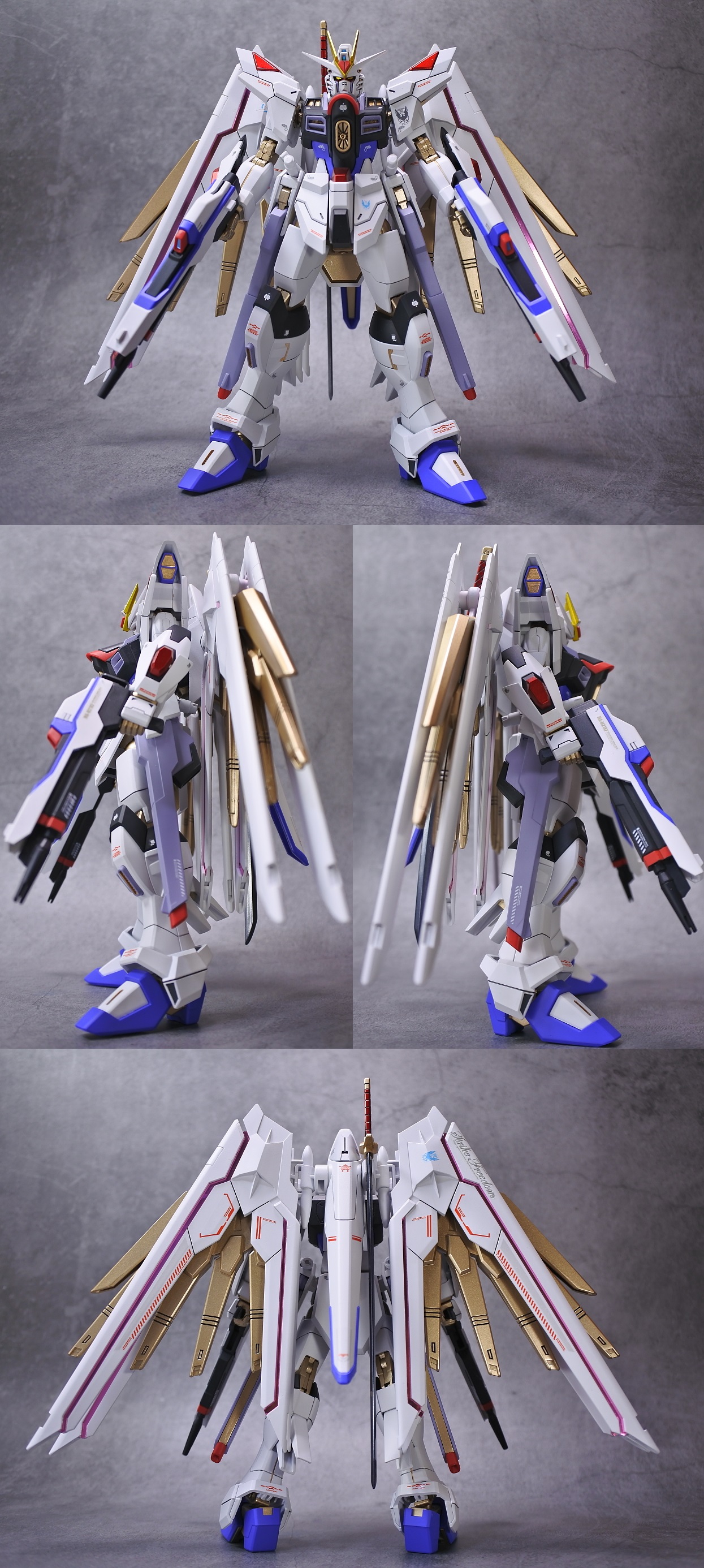 ◎HGCE 1/144 マイティーストライクフリーダムガンダム 塗装済改修完成品 (メタル塗装版) SEED FREEDOM