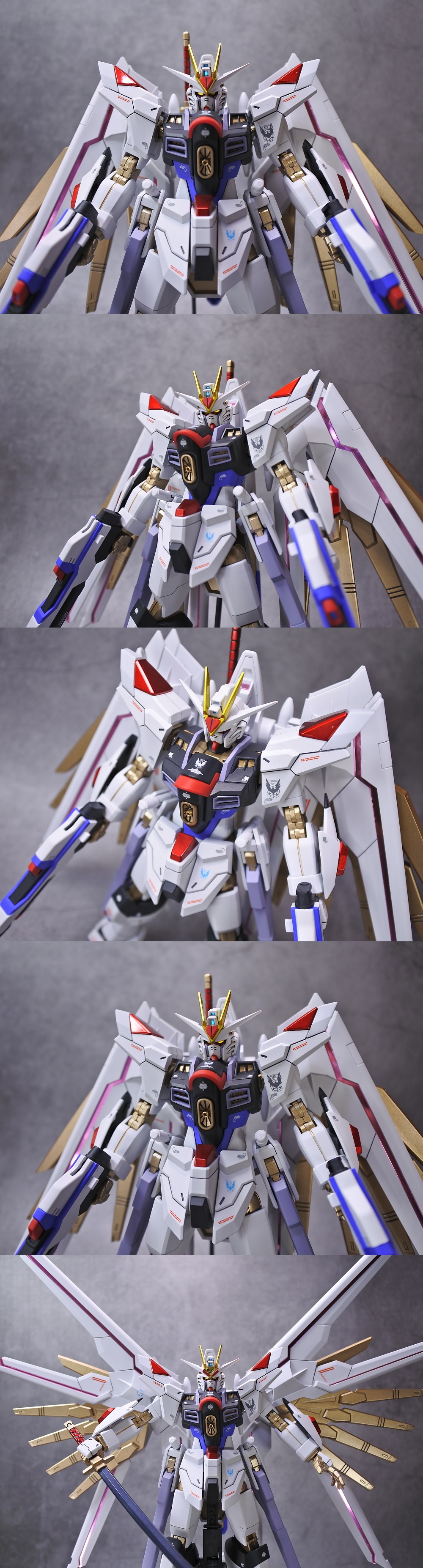 ◎HGCE 1/144 マイティーストライクフリーダムガンダム 塗装済改修完成品 (メタル塗装版) SEED FREEDOM